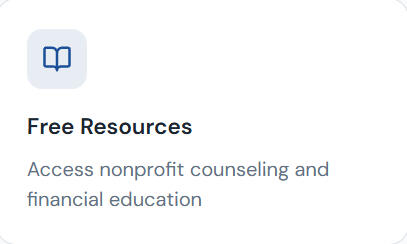 Access nonprofit counseling and financial education